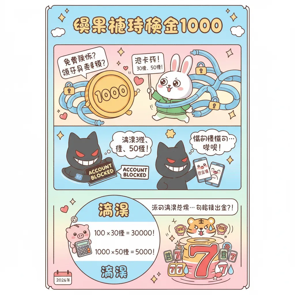 娛樂城體驗金1000領了沒？小心流水陷阱跟黑網詐騙