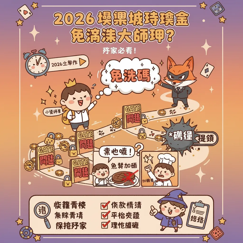 2026最新！娛樂城體驗金免流水真的沒陷阱？教你避開洗碼量限制