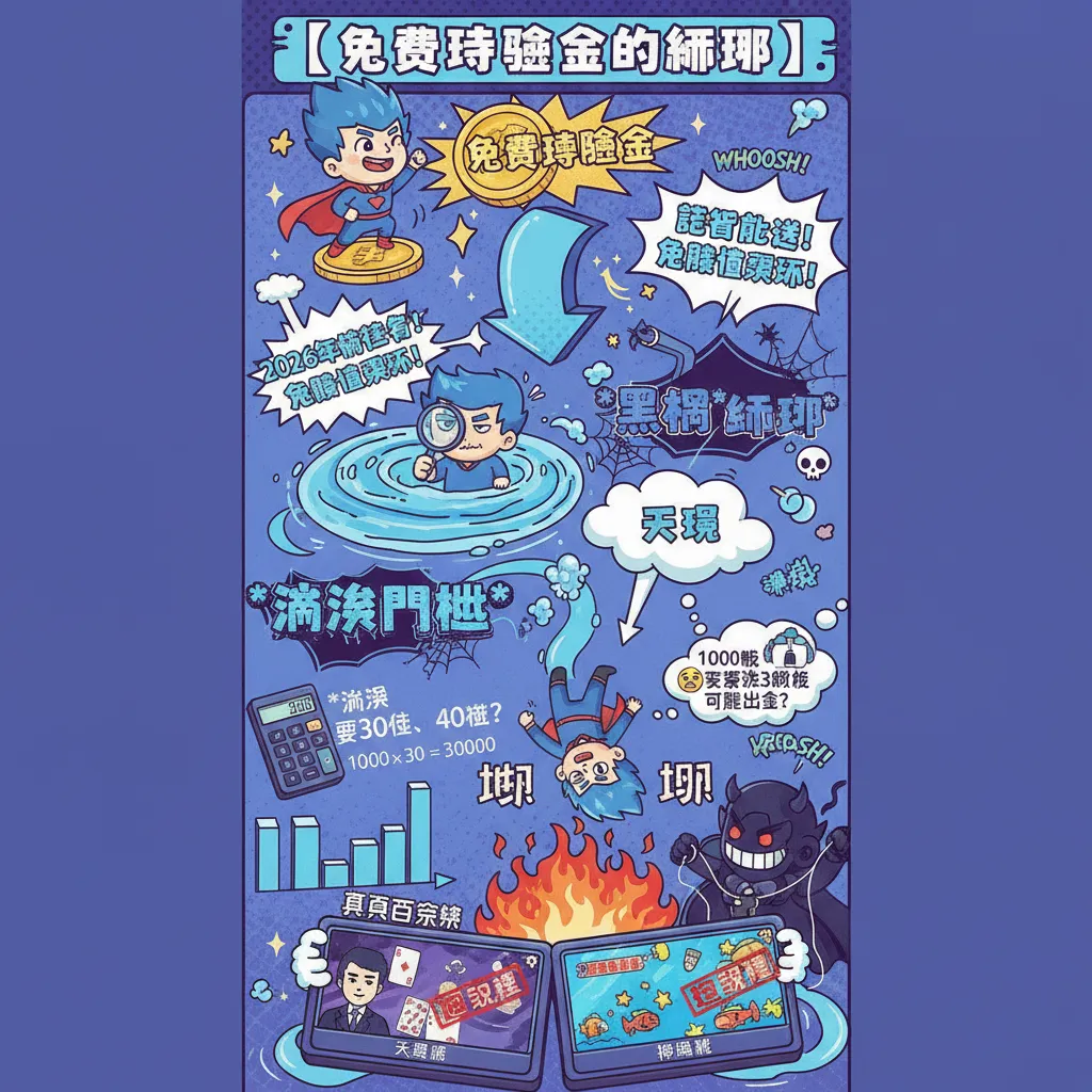 免費體驗金領到手軟？小心黑網陷阱與流水門檻