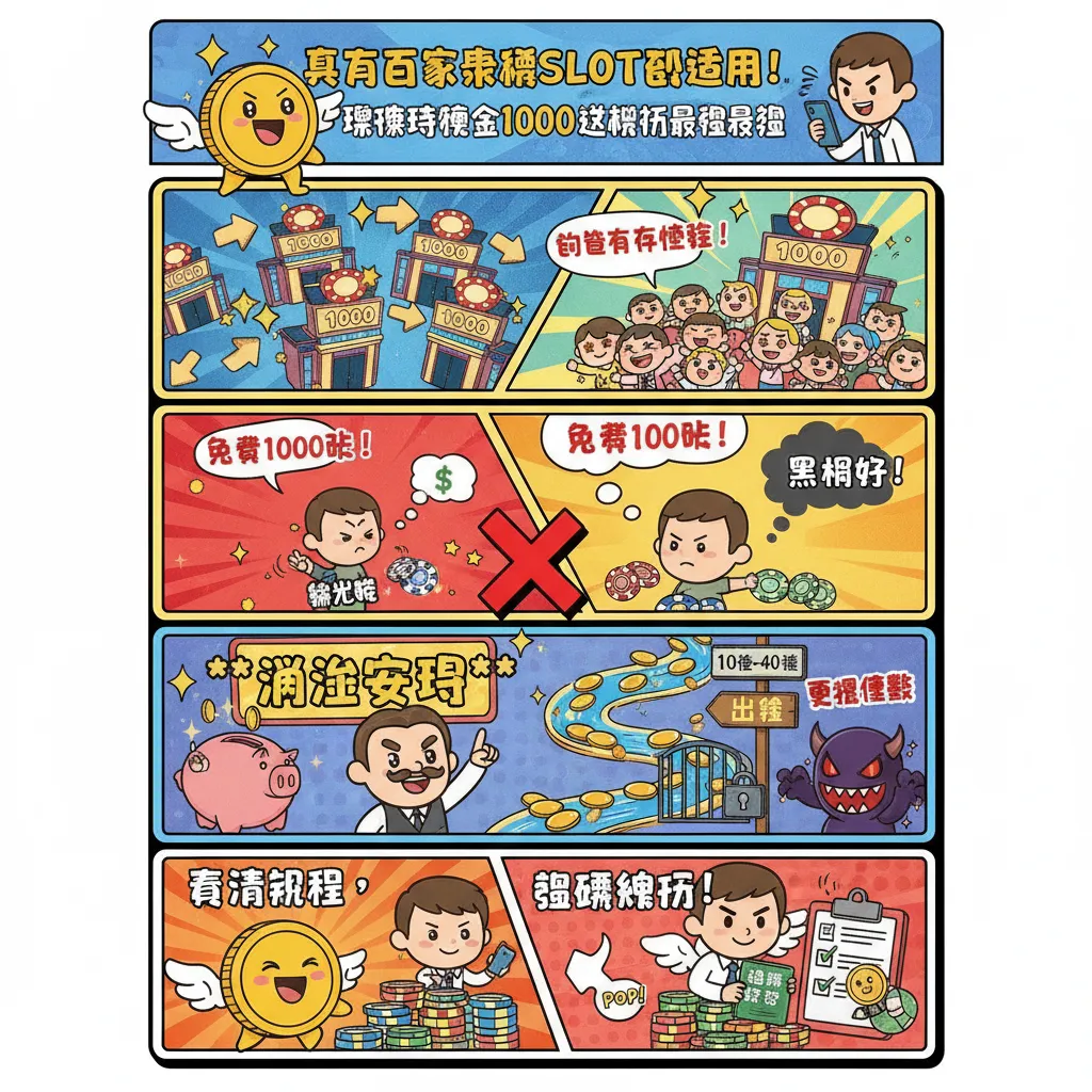 真人百家樂跟SLOT都適用！娛樂城體驗金1000這樣玩最穩