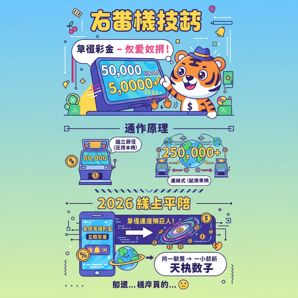 玩老虎機前先看這篇：拉霸的累積彩金與投注方式
